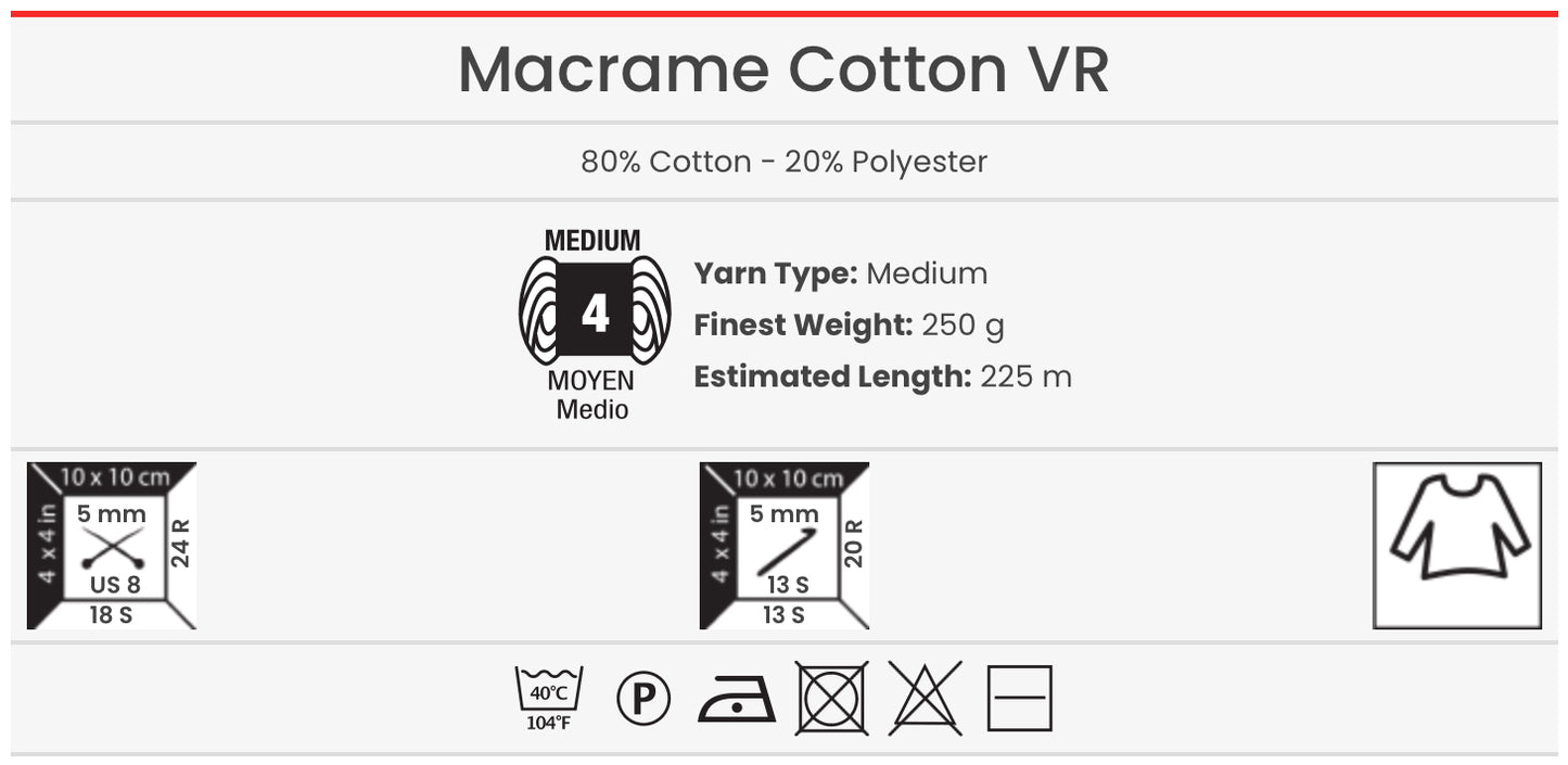 Macrame cotton VR
