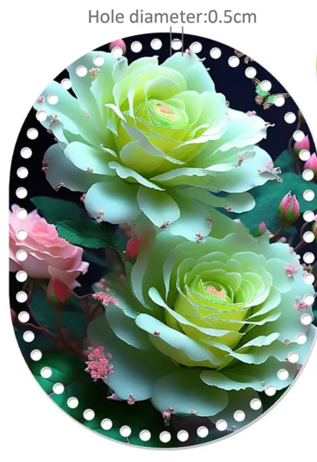 Acrylic oval baskets base